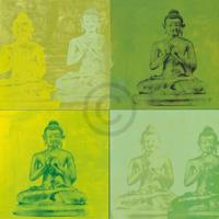 Kunstdruk Hedy Klineman - Temple I 61x61cm - thumbnail