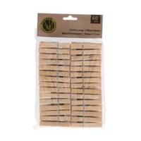 Wasknijpers Bamboe 60 Stuks - thumbnail