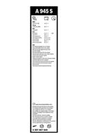 Bosch ruitenwissers Aerotwin A945S - Lengte: 650/400 mm - set wisserbladen voorzijde A945S - thumbnail