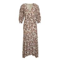 Miljuschka by Wehkamp mesh wikkeljurk met panterprint - thumbnail