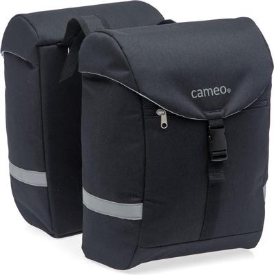Cameo Sports Dubbele Fietstas Zwart 28L