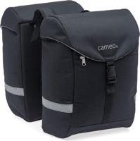 Cameo Sports Dubbele Fietstas Zwart 28L - thumbnail
