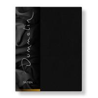 Dommelin Dommelin Laken Uni Satijn 300TC 533 Zwart 200x270 cm - thumbnail