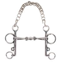 Pagony Pelham dubbel gebroken maat:12,5 - thumbnail