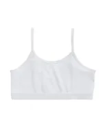 Meisjes Spaghetti topje Organic 31993 - Bh Topje Biologisch katoen - 46 - Wit - thumbnail