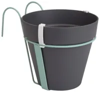 Elho loft urban easy hanger enkelbalkon pothouder antraciet - thumbnail