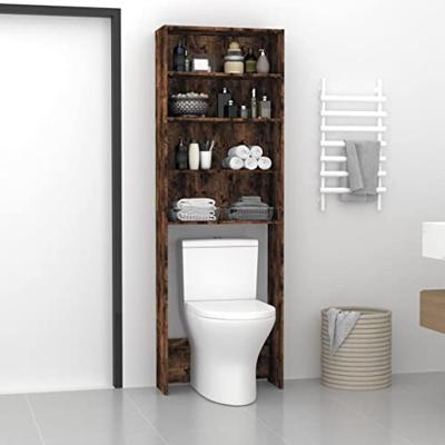 Wasmachinekast 64x24x190 cm gerookt eikenkleurig Wasmachinekast 64x24x190 cm gerookt eikenkleurig