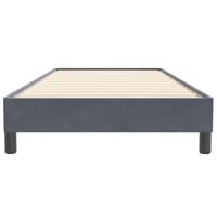 Boxspring zonder matras fluweel donkergrijs 100x220 cm - thumbnail