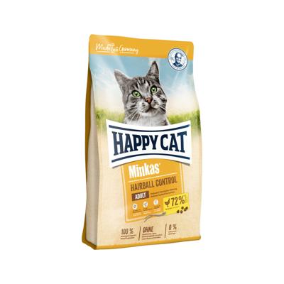 Happy Cat 70411 – Happy Cat Minkas Hairball Control gevogelte – droogvoer voor volwassen katten – 10 kg inhoud