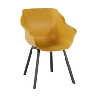 Hartman Tuinstoel 'Sophie' met armleuning, kleur Geel - thumbnail