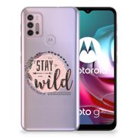 Motorola Moto G30 | G10 Telefoonhoesje met Naam Boho Stay Wild - thumbnail
