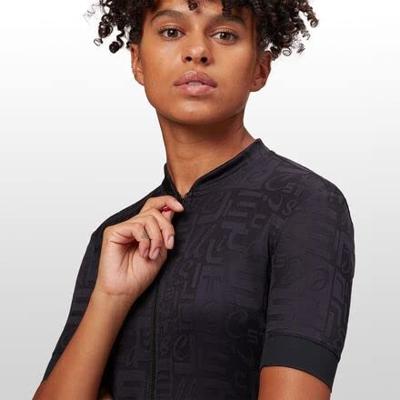 Castelli Promessa Jaquard SS fietsshirt zwart dames L