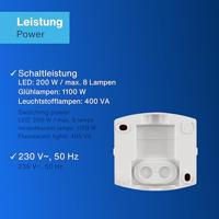 REV 0075362103 Bewegingsmelder Opbouw (op muur) 360 ° Wit IP55 - thumbnail