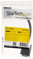 ⚘ DVI-I Dual Link Digital Analoge Port Saver verlengkabel M/F - DVI-I stekker op bus, 15,2 cm (6 inch) - 2560x1600 (DVIEXTAA6IN) - thumbnail