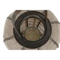 Kaarshouder Home ESPRIT Natuurlijk Jute Bamboe 31,5 x 31,5 x 53 cm - thumbnail