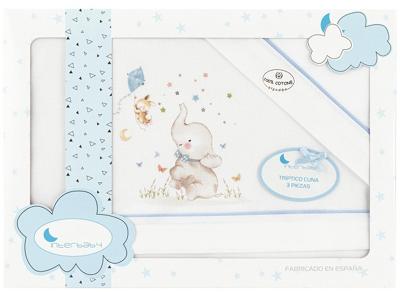 Interbaby bedtextiel olifant 85 x 55 cm katoen