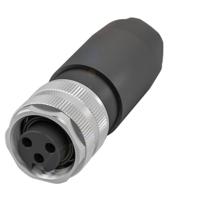 BALLUFF BCC0ATA Sensor/actuator connector, niet geassembleerd Aantal polen (sensoren): 3 1 stuk(s) - thumbnail