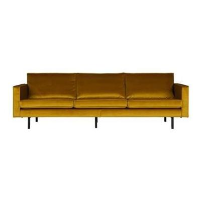 WOOOD Bank 3-zits 'Rodeo' Velvet, kleur Oker