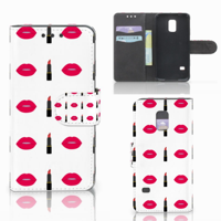 Samsung Galaxy S5 Mini Telefoon Hoesje Lipstick Kiss - thumbnail