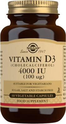 Solgar Vitamine D-3 4000 IU Capsules