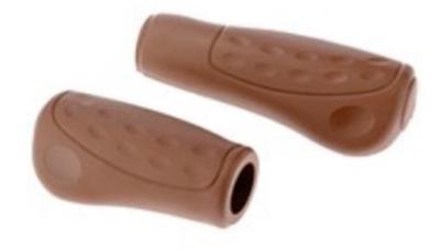 Westphal 436 handvatten ellipsis softgrip kort-lang bruin Westphal 436 handvatten ellipsis softgrip kort-lang bruin