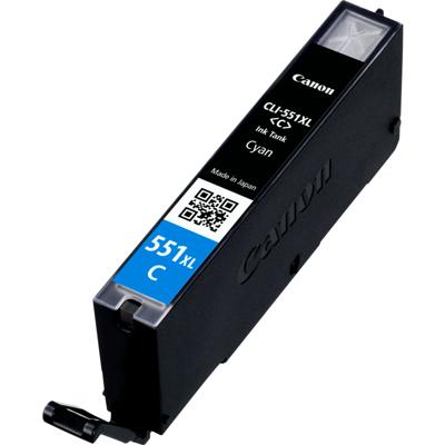 Canon inktcartridge CLI-551C-XL, 695 pagina&apos;s, OEM 6444B001, cyaan