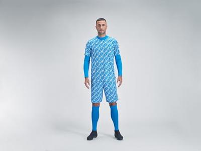 Uhlsport Progressive Keeperstenue Pack Kids Blauw