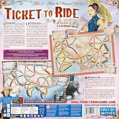 Asmodee Ticket to ride azië bordspel - thumbnail