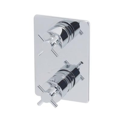 BWS Afbouwdeel Crux 2-Weg Chroom tbv Thermostatisch Inbouwdeel Uni BWS Afbouwdeel Crux 2-Weg Chroom tbv Thermostatisch Inbouwdeel Uni
