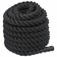 Battle rope 12 m 9 kg polyester zwart - thumbnail
