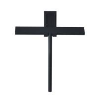 Wiesbaden Lush Raamwisser inclusief flexibele glashaak mat zwart - thumbnail