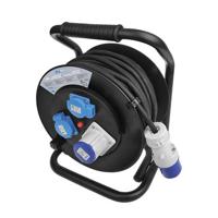 Pro Plus Kabelhaspel 25m Schuko en CEE - thumbnail