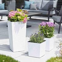 Siena Garden 600_05 Plantcontainer Kunststof Wit - thumbnail