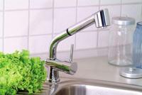 Keukenmengkraan Sapho Rhapsody 1-hendel 22.5 cm met Uittrekbare Spray Chroom Sapho - thumbnail