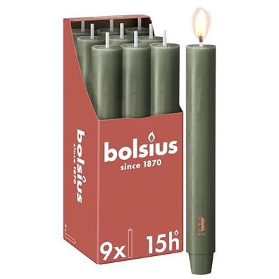 Bolsius tafelkaars xl 230/30 fris olijf
