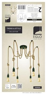 Eglo TouwlampRampside spider 6-lichts - 43195