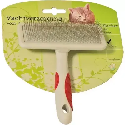 Kattenborstel slicker soft large Vachtverzorging-kat Gebr. de Boon - Gebr de boon
