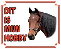 Bruin Paard Waakbord - Dit is mijn Hobby - thumbnail