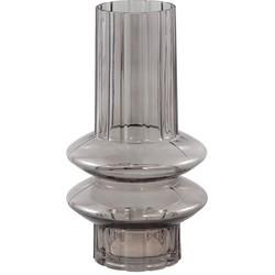 PTMD vaas norah grijs glas l 30 cm | 6 stuks