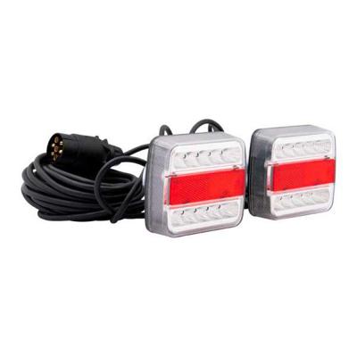Trailergear verlichtingsset + magneet led 12 m. 7-polig Trailergear verlichtingsset + magneet led 12 m. 7-polig