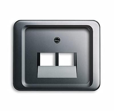 Busch-Jaeger Afdekking UAE-, IAE-, ISDN-contactdoos Platina 2CKA001753A8485 Busch-Jaeger Afdekking UAE-, IAE-, ISDN-contactdoos Platina 2CKA001753A8485