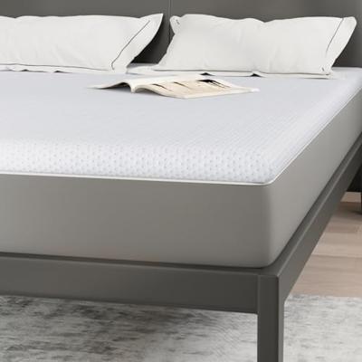 VidaXL Matrastopper wit 140 x 200 cm jacquard stof VidaXL Matrastopper wit 140 x 200 cm jacquard stof