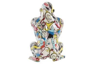 Decoratieve figuren DKD Home Decor 14 x 13 x 22 cm Multicolour Gorilla Modern Decoratieve figuren DKD Home Decor 14 x 13 x 22 cm Multicolour Gorilla Modern