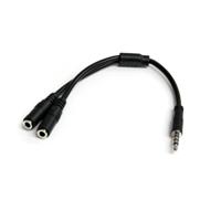 StarTech.com Headset Adapter voor Headsets met aparte Koptelefoon-/Microfoonstekkers - 3,5 mm 1x 4-polig naar 1x 3-polig en 1x 2-polig 3,5 mm - M/F (MUYHSMFF) - thumbnail