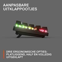 Gaming Toetsenbord - AZERTY - STEELSERIES - Apex Pro Mini Wireless FR - Zonder numeriek toetsenblok - Verlicht - Zwart - thumbnail