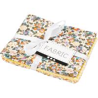 Creativ Company Patchwork stof geel 45x55cm, 4st. - thumbnail