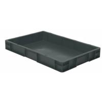 531682 Stapelbak Geschikt voor levensmiddelen (l x b x h) 600 x 400 x 75 mm Grijs 2 stuk(s) - thumbnail