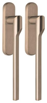 Formani Rivio by Gensler GL231PAY massieve paarsgewijze set hefschuifdeurbeslag inclusief cilindergat PC69 - PVD licht brons