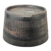Nature standaard voor regenton met hout-look 45x28,5 cm bruin - thumbnail