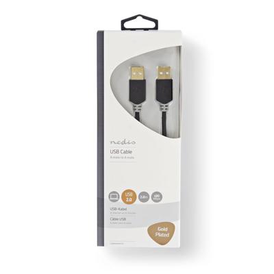 Nedis CCBW60000AT20 Kabel Usb 2.0 A Male - A Male 2,0 M Antraciet Nedis CCBW60000AT20 Kabel Usb 2.0 A Male - A Male 2,0 M Antraciet